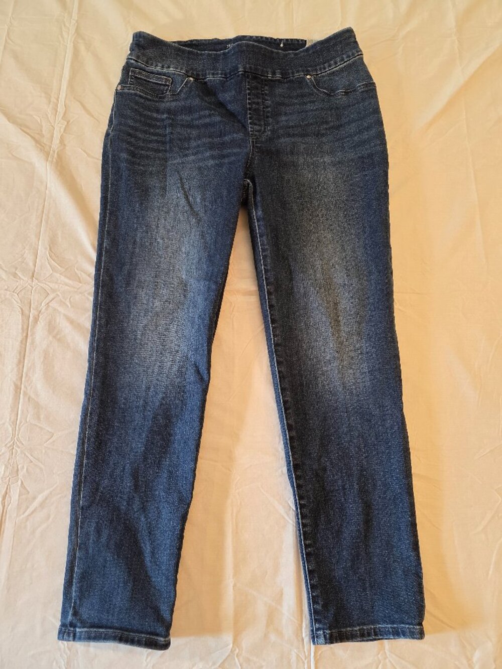 Chicos Stretch Pull On Jegging Ankle Blue Denim Women's  1.5R/10R